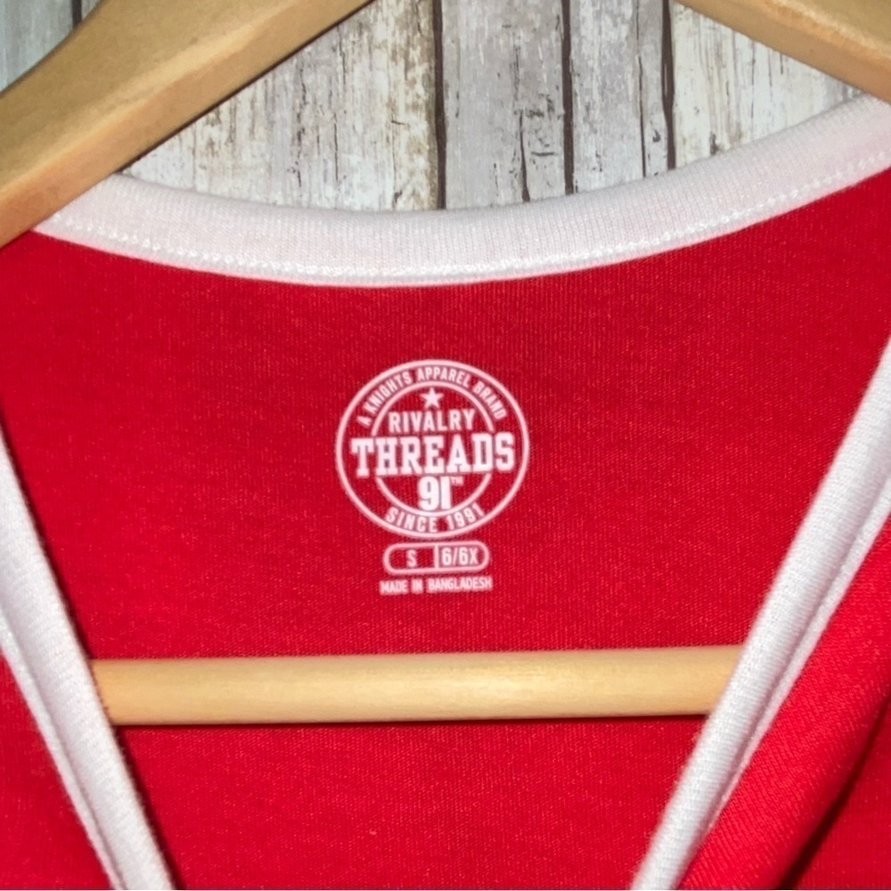 NWT NCAA Girls Ole Miss Red Heart Tee - Picture 5 of 6